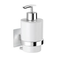 TVÅLPUMP metall, plast  - vit/silver, Design, metall/plast (8,5/21,8/18,3cm)