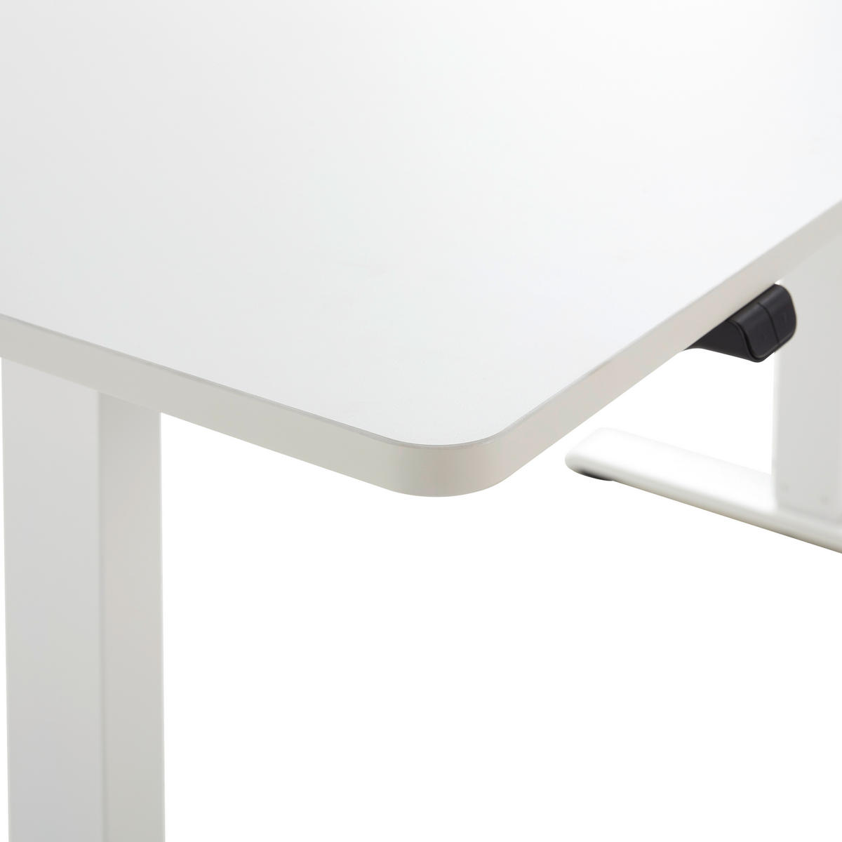 SCHREIBTISCH 160/80/73-123 cm  in Weiss  - Weiss, Modern, Holzwerkstoff/Metall (160/80/73-123cm) - Livetastic