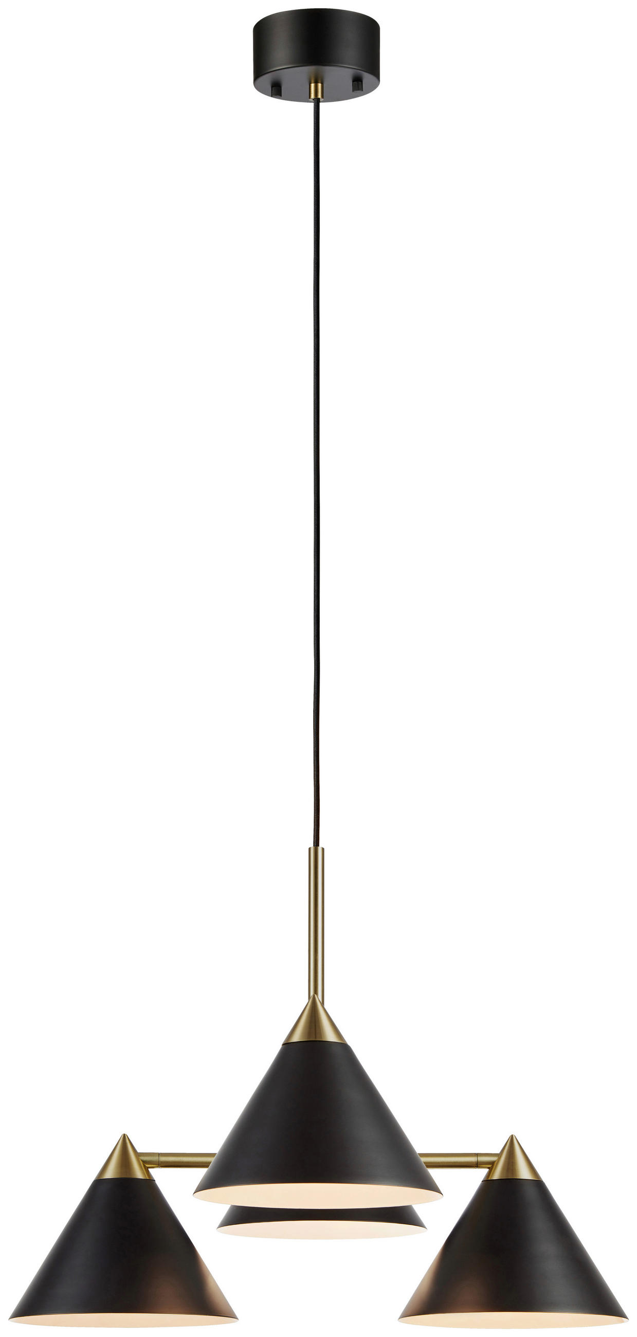 HÄNGELEUCHTE Klint 57/46/57 cm   - Schwarz, Basics, Metall (57/46/57cm) - Markslöjd