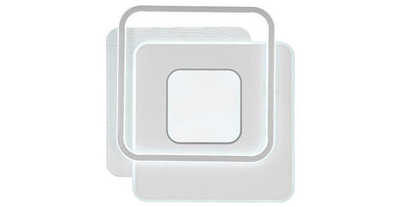 DECKENLEUCHTE    46,5/48,5/5 cm  - Chromfarben/Alufarben, Trend, Kunststoff/Metall (46,5/48,5/5cm) - Novel