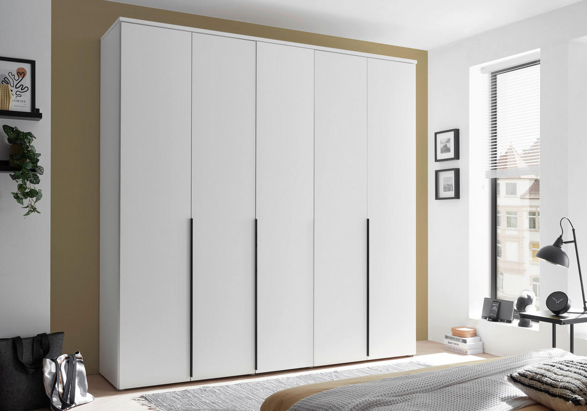 OMARA S KLASIČNIMI VRATI, bela  - črna/bela, Moderno, umetna masa/leseni material (225/225/52cm) - Carryhome