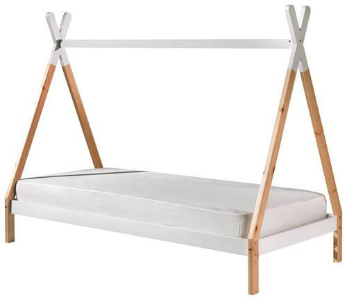 HAUSBETT Rollrost 90/200 cm  in Weiß, Kieferfarben  - Weiß/Kieferfarben, MODERN, Holz (90/200cm) - MID.YOU
