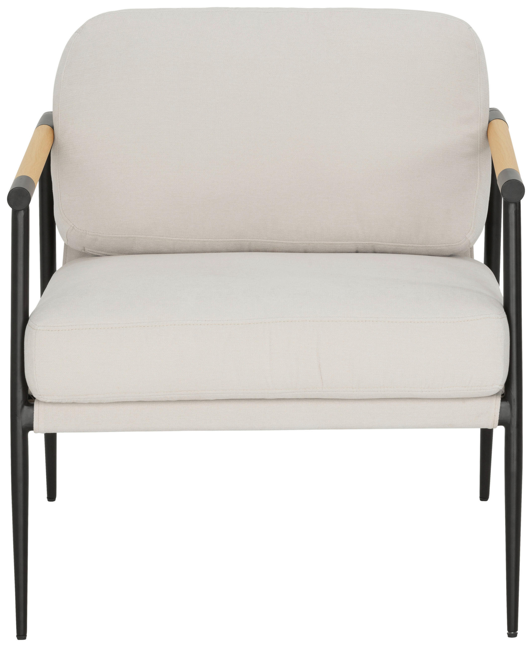 KŘESLO, textil, bílá - bílá/ořechovec, Trend, kov/textil (74/84.5/70.5cm) - MID.YOU