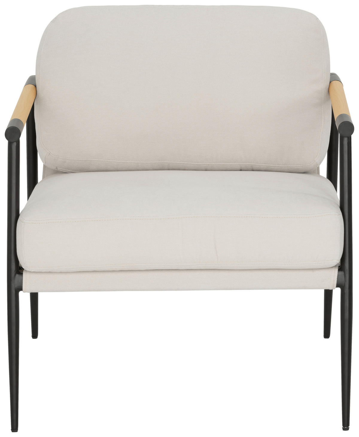 KŘESLO, textil, bílá - bílá/ořechovec, Trend, kov/textil (74/84.5/70.5cm) - MID.YOU