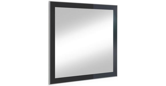 WANDSPIEGEL 80/77/2 cm - Anthrazit, Design, Glas/Holzwerkstoff (80/77/2cm) - Novel