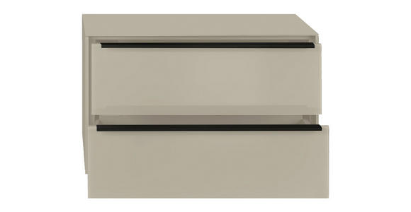 GARDEROBENBANK  in 72/50/32 cm  - Kaschmir/Anthrazit, Design, Glas/Metall (72/50/32cm) - Novel