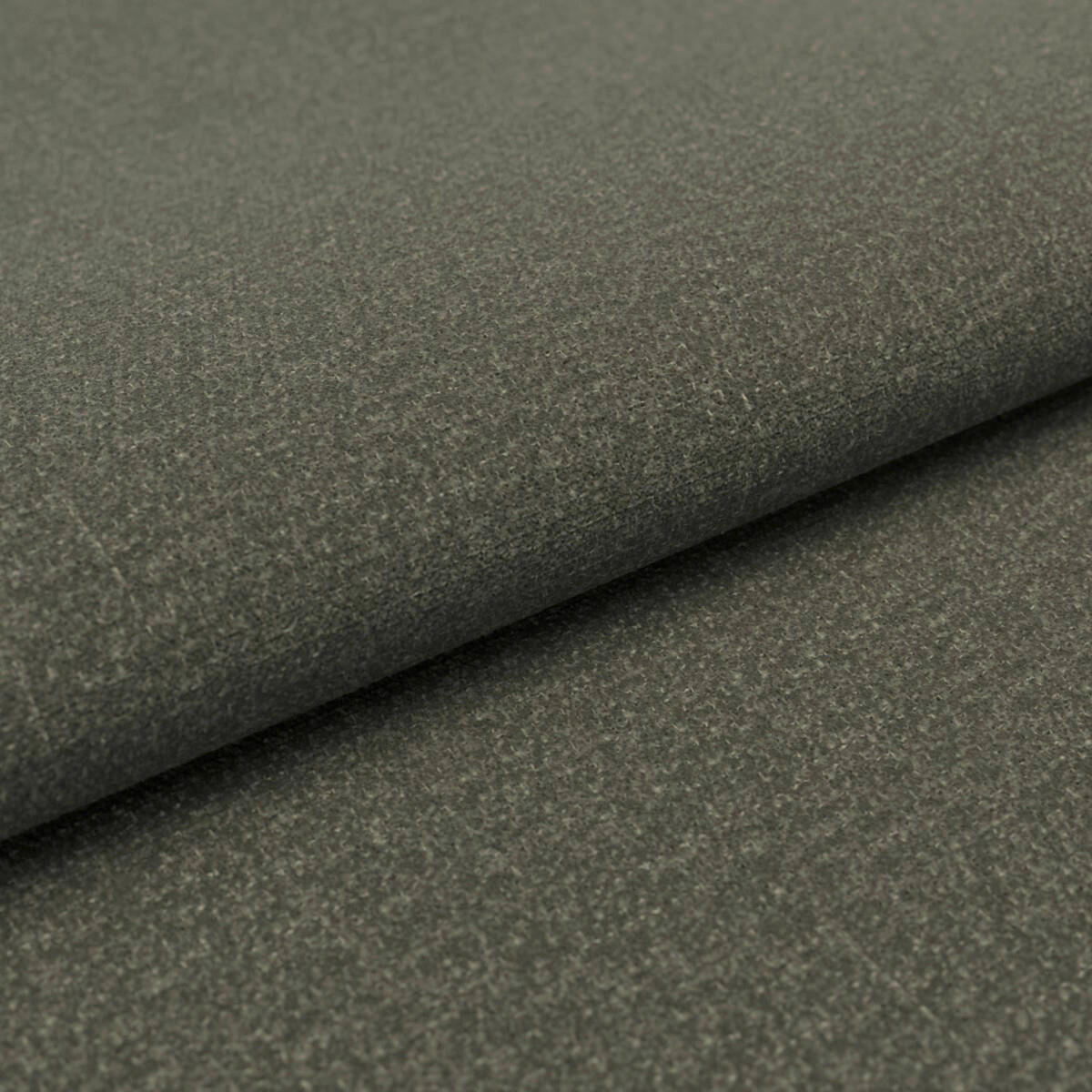 RÉCAMIERE Olivgrün Chenille Zierkissen, Rücken echt  - Schwarz/Olivgrün, KONVENTIONELL, Textil/Metall (224/70/97cm) - Hom`in