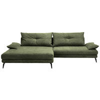 HÖRNSOFFA i flatväv mörkgrön  - svart/mörkgrön, Design, metall/textil (176/294cm) - MID.YOU