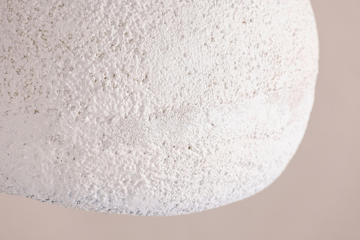 HÄNGELEUCHTE 40/26/40 cm   - Weiß, Basics, Naturmaterialien (40/26/40cm) - P & B