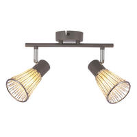 WANDLEUCHTE Curtis 8/38/20 cm  - Grau, Design, Metall (8/38/20cm)