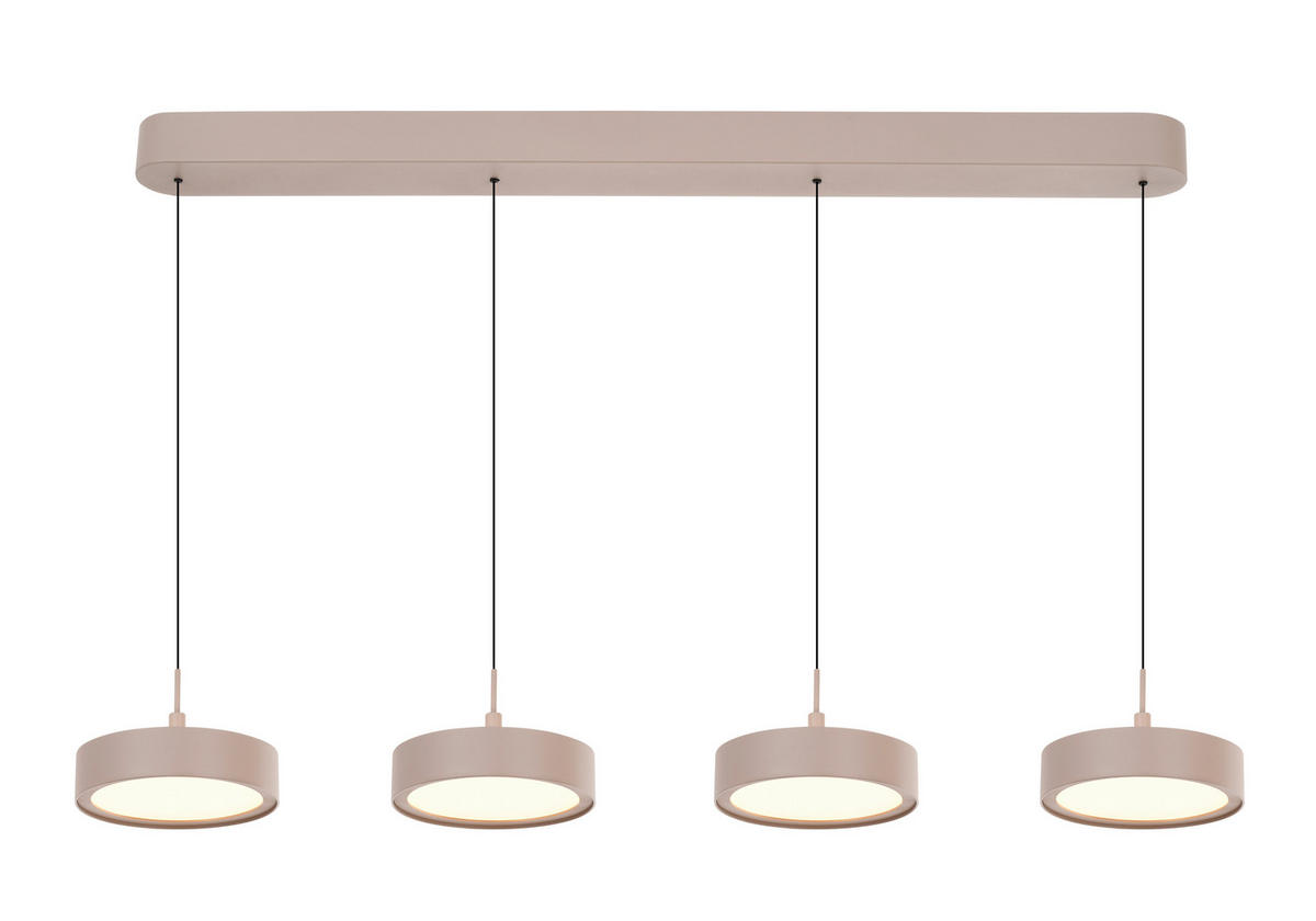 LED-HÄNGELEUCHTE Valensole 105/150/17,5 cm  - Sandfarben, Design, Metall (105/150/17,5cm)
