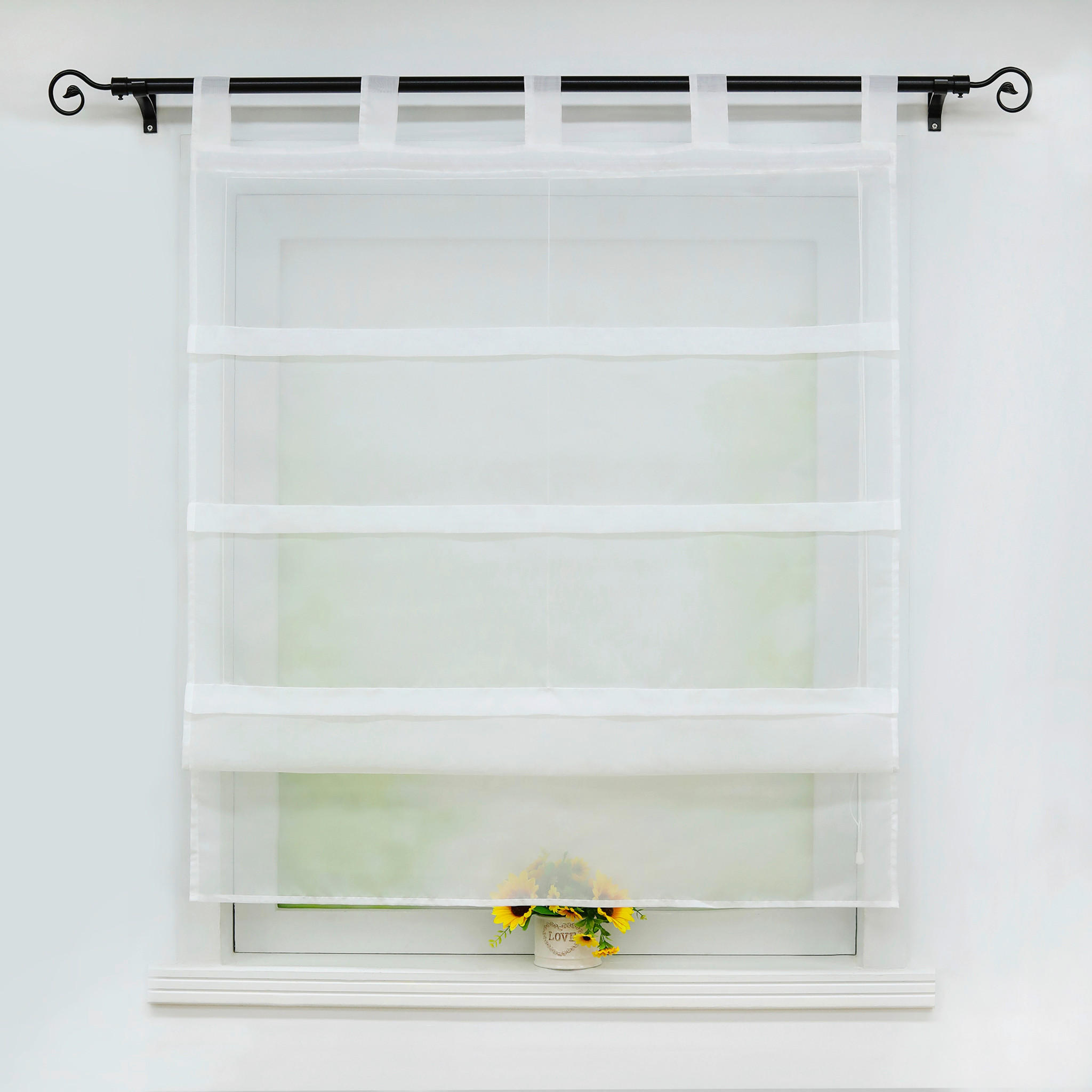 FALTROLLO  transparent  120/140 cm    - Weiß Hochglanz, Basics, Textil (120/140cm)