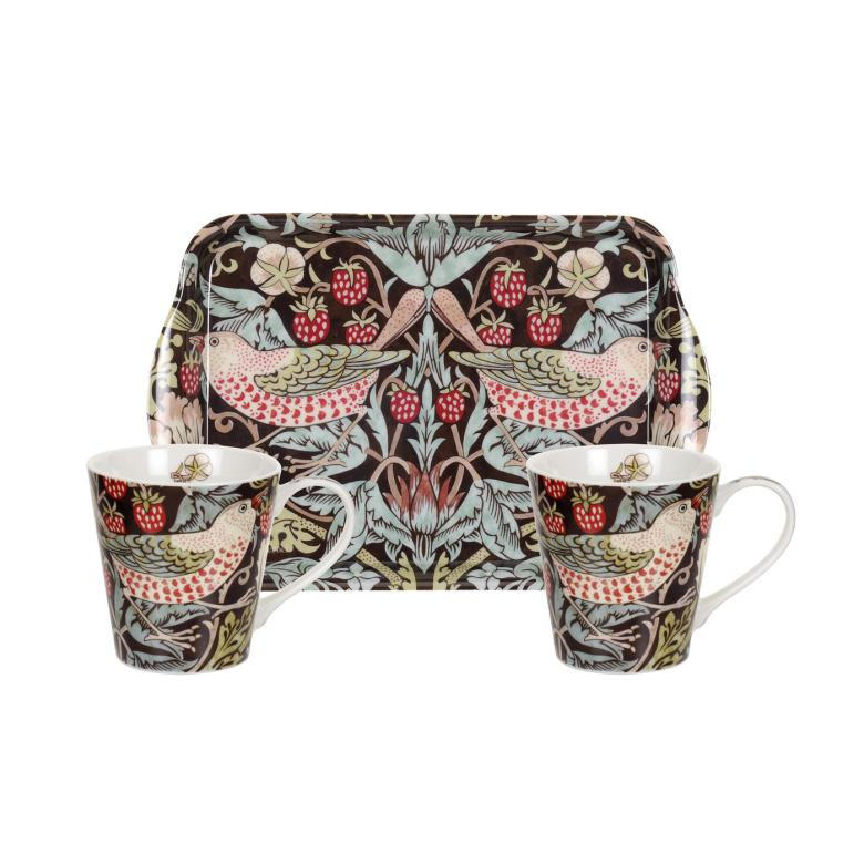 SET KAFFEMUGGAR William Morris 3 delar  - brun, Design, plast/keramik (18ml) - Morris & Co