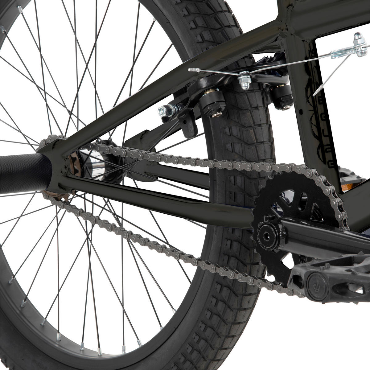 BMX 20 Zoll  - Dunkelgrau, Basics, Metall (72,5/96/144cm)