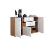 SIDEBOARD 150/90/40 cm  - Alteiche/Schwarz, KONVENTIONELL, Holzwerkstoff/Kunststoff (150/90/40cm) - Venda