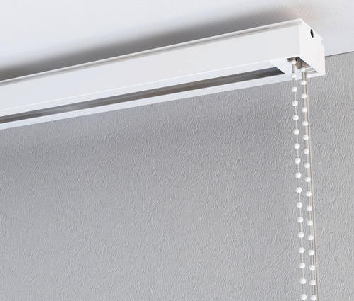 Vertikalschiene 200cm      - Weiß, Basics, Kunststoff (200cm) - Homeware