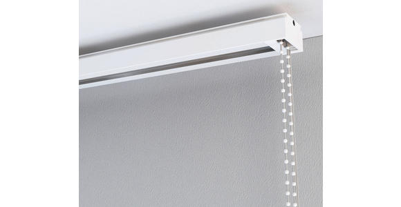 VERTIKALSCHIENE 200 cm - Weiß, Basics, Kunststoff (200cm) - Homeware