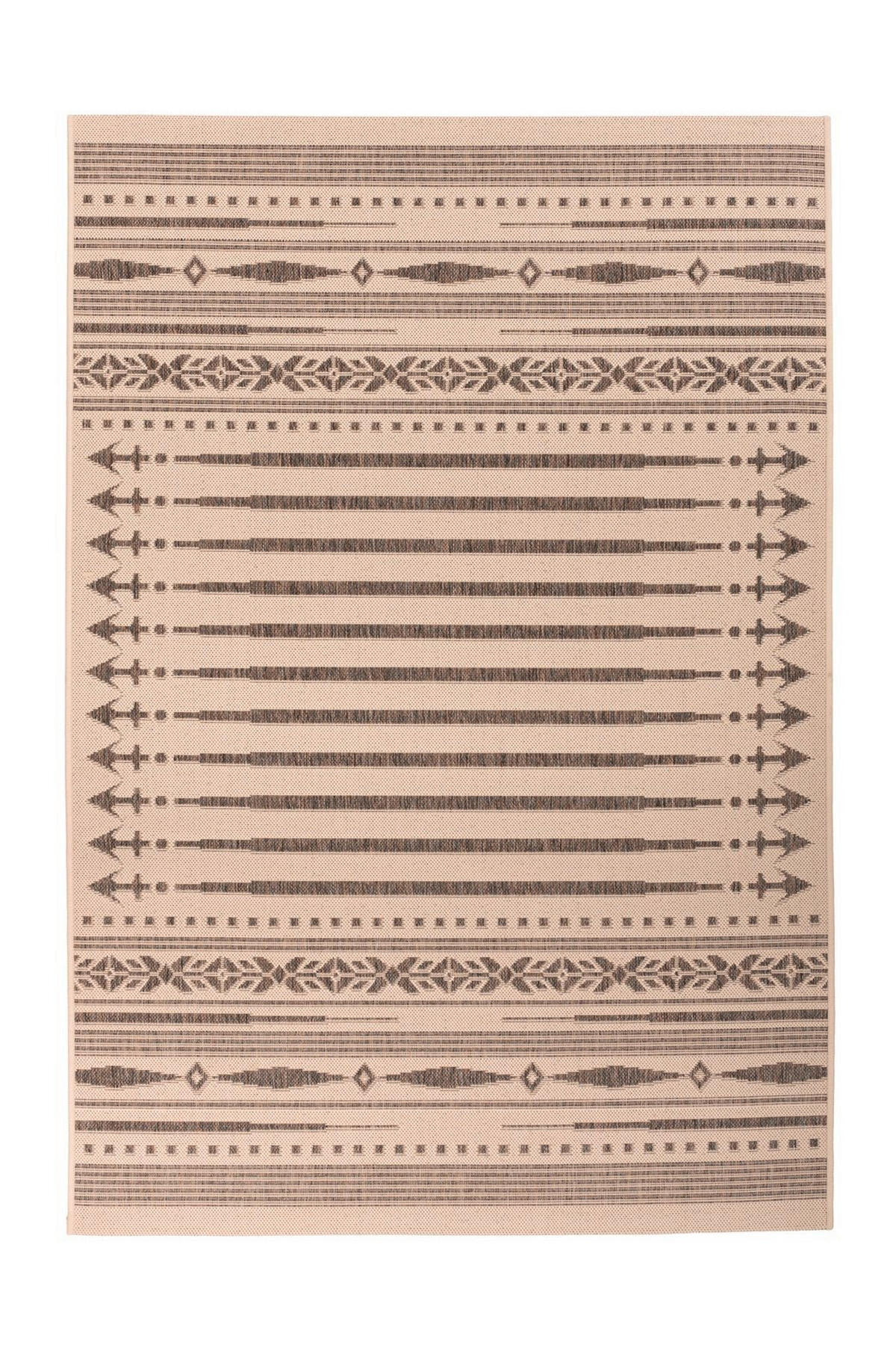 LÄUFER 80/150 cm Splash 225 Creme / Braun Braun, Creme  - Creme/Braun, KONVENTIONELL, Textil (80/150cm)