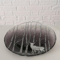 DEKOTELLER - Silberfarben/Grau, Basics, Glas (28/2cm) - Boltze Home