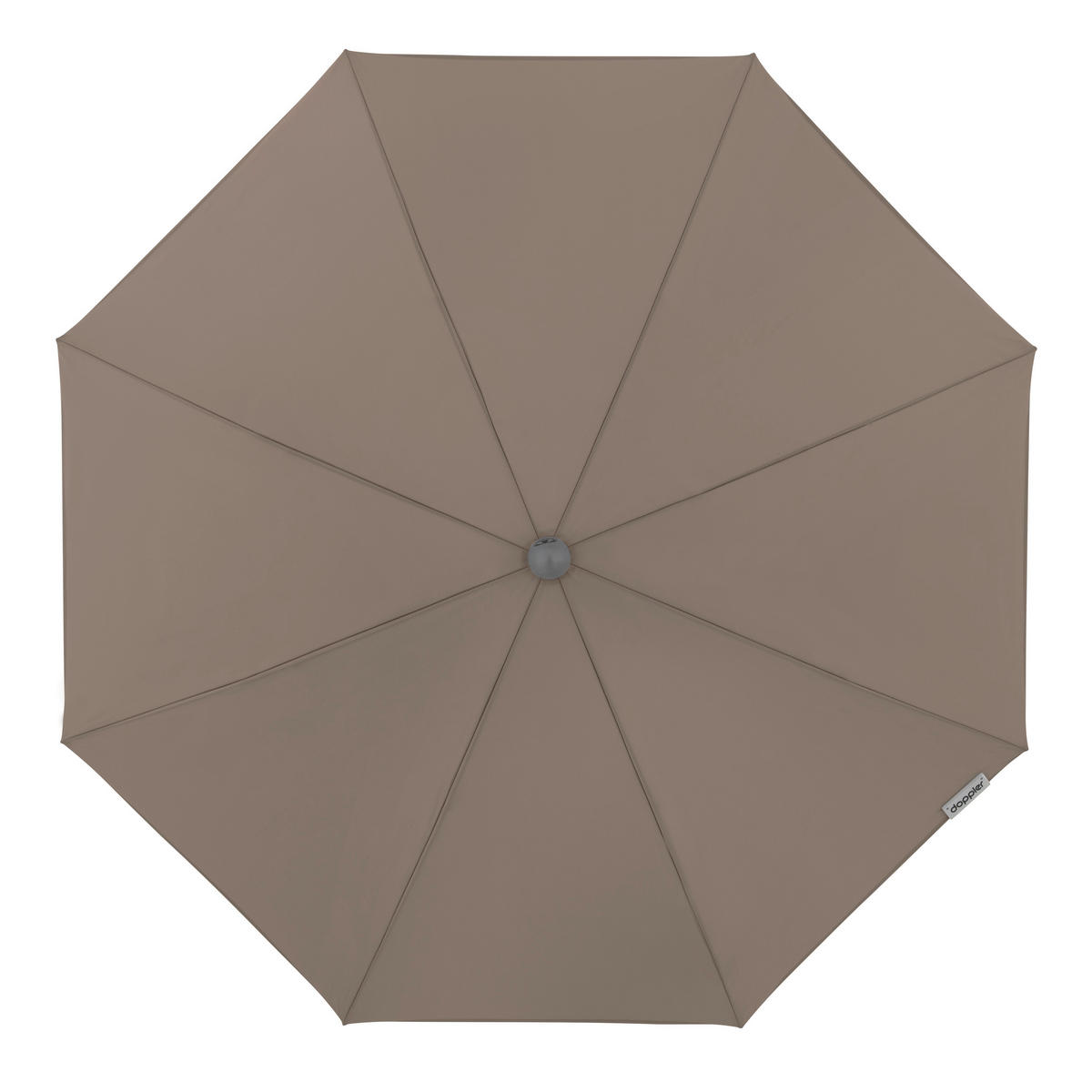 SONNENSCHIRM 200 cm Greige  - Greige/Silberfarben, KONVENTIONELL, Textil/Metall (200/200cm) - Doppler