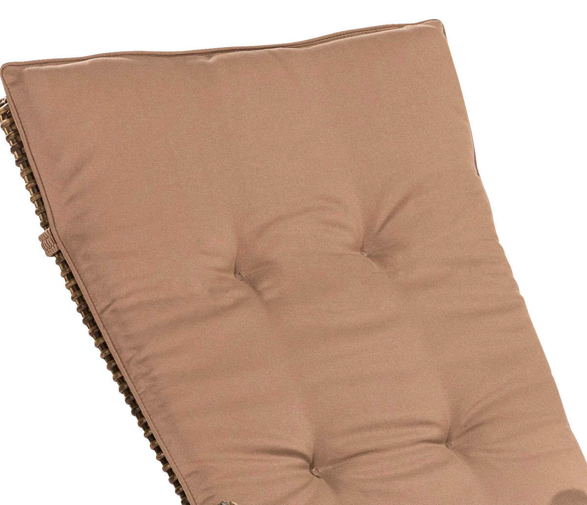 GARTENSESSEL Holz, Metall, Kunststoff, Textil Naturfarben, Akaziefarben, Cappuccino  - Naturfarben/Akaziefarben, KONVENTIONELL, Holz/Kunststoff (59/110/65,5cm) - Gardenson