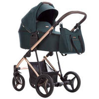 DJEČJA KOLICA  Flavio Premium  - tamno zelena, Basics, tekstil/metal (50/90/50cm) - Bebetto