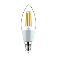LED-SIJALKA S SVETILNO NITKO   //// - prozorno, Basics, kovina/umetna masa (3.5/11.2cm)