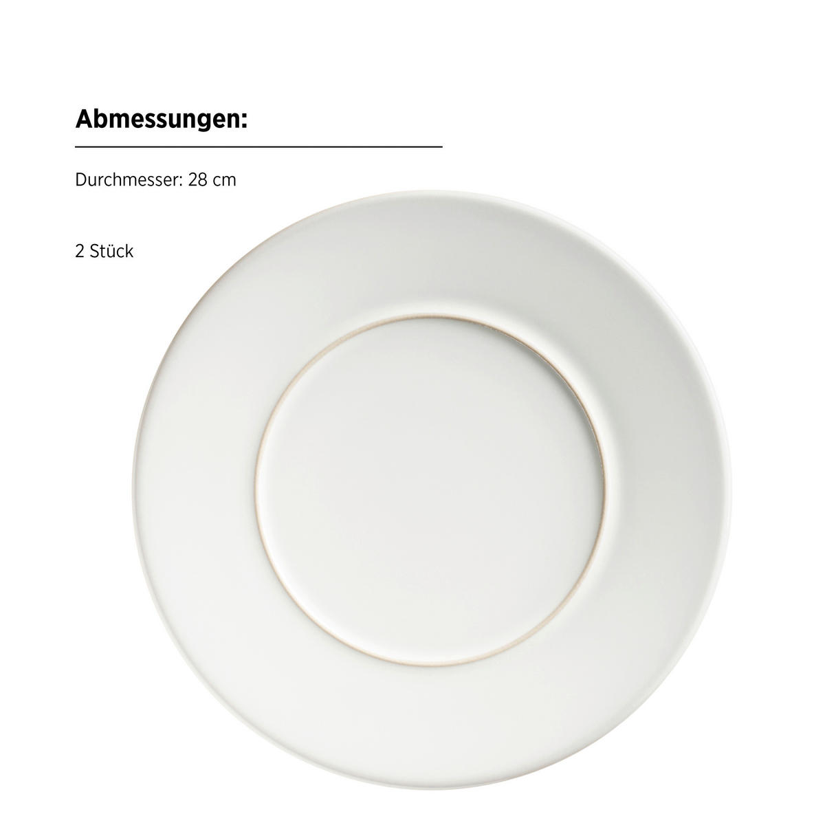 KOMBISERVICE Unico 8-teilig  - Weiß, Trend, Keramik - Mäser