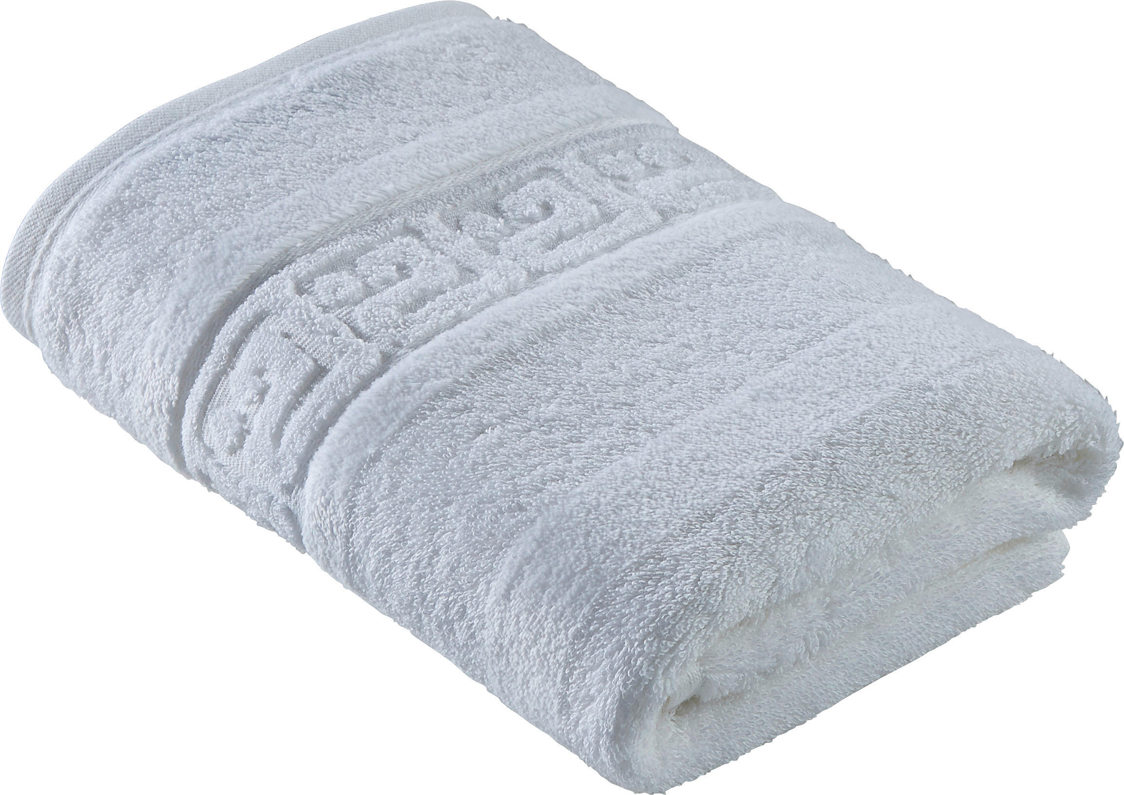 HANDTUCH Noblesse Uni Weiss  - Weiss, Basics, Textil (50/100cm) - Cawoe