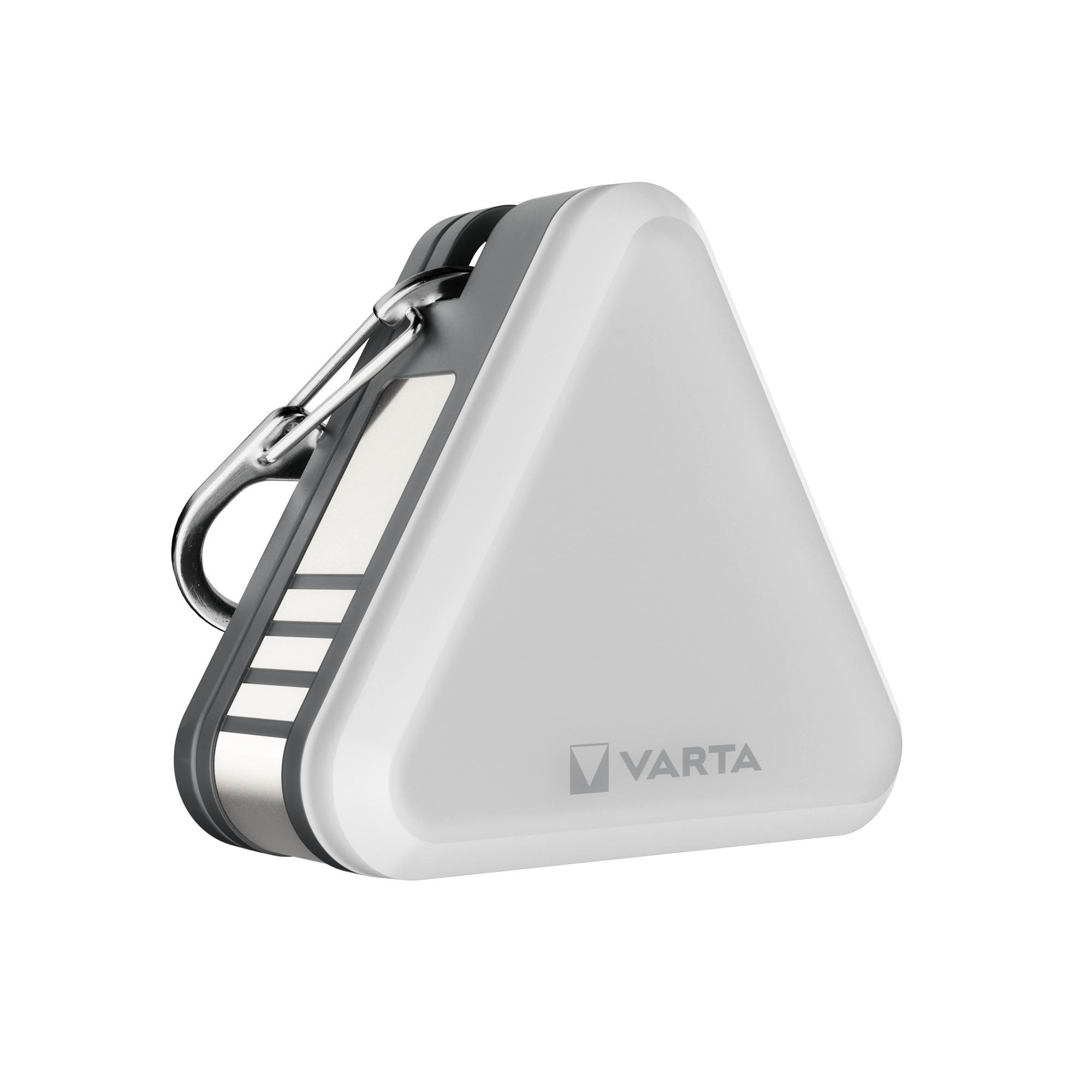 TASCHENLAMPE - Hellgrau/Grauweiss, Basics, Kunststoff (4,95/4,58/2,17cm) - Varta