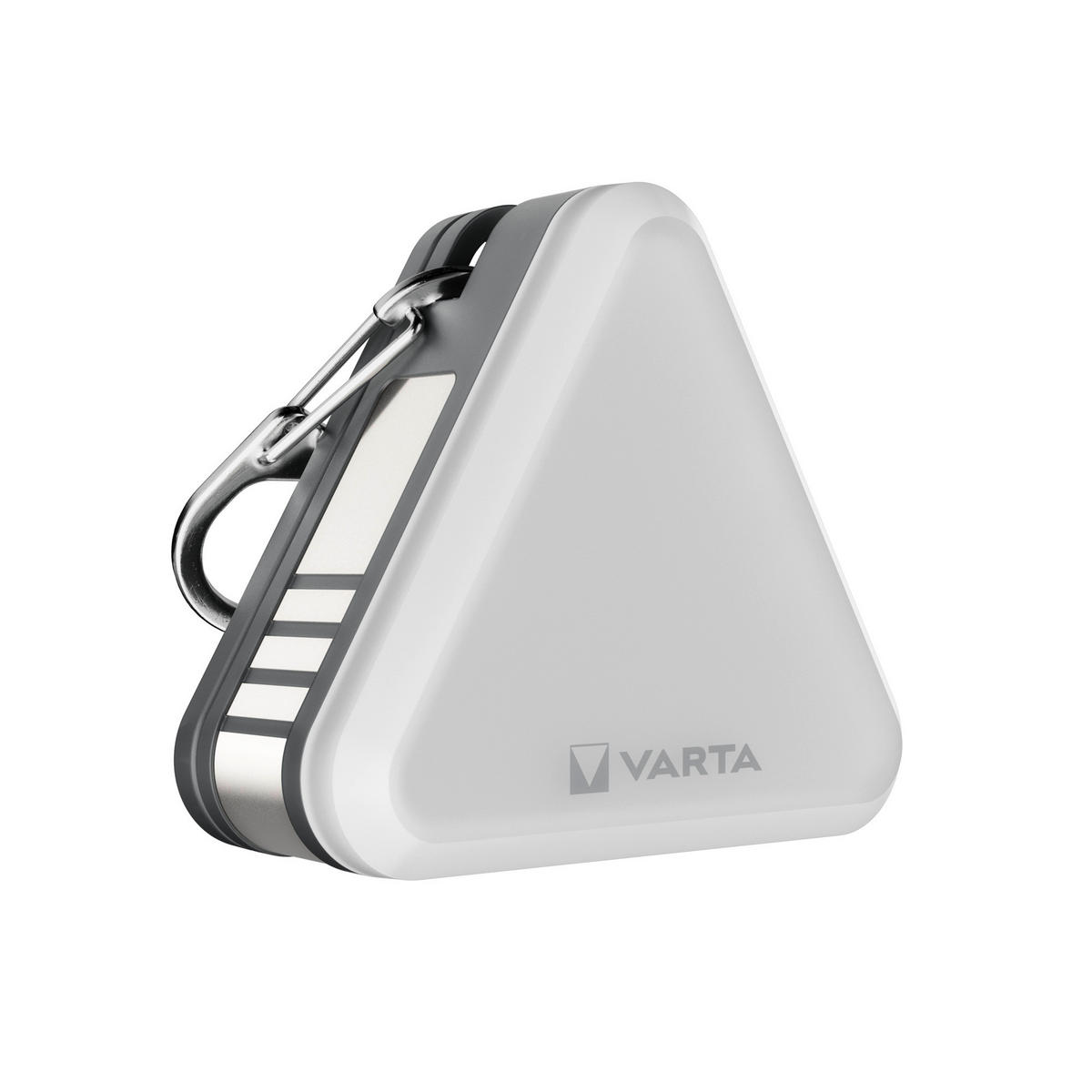 KAPESNÍ SVÍTILNA - světle šedá/šedobílá, Basics, plast (4,95/4,58/2,17cm) - Varta