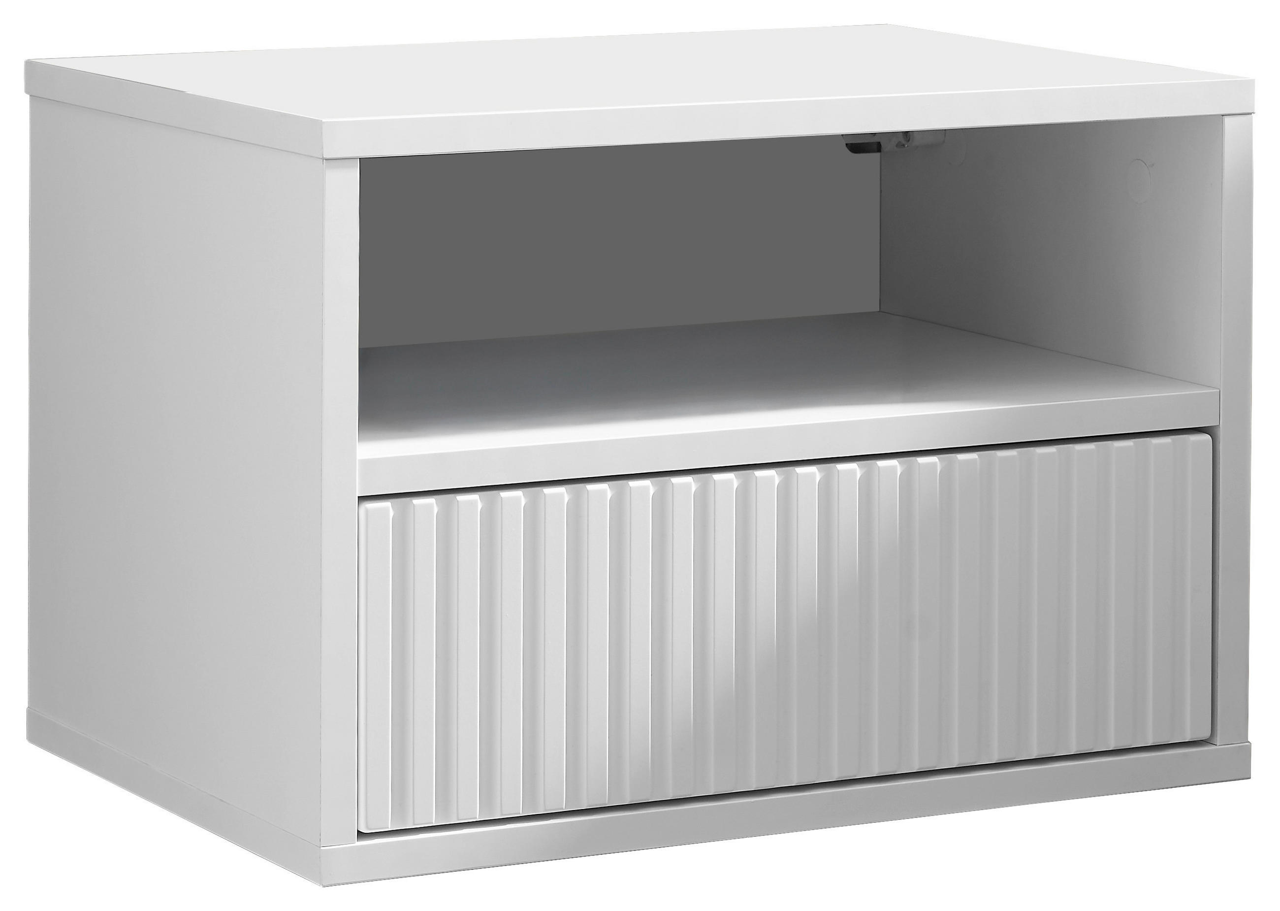 NACHTSCHRANK 46/31/32 cm  - Weiß, KONVENTIONELL, Holzwerkstoff (46/31/32cm) - Boxxx