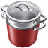 PASTATOPF Edelstahl 8,5 L - Rot, Basics, Glas/Metall (24cm) - Silit PASTATOPF Edelstahl 8,5 L - Rot, Basics, Glas/Metall (24cm) - Silit