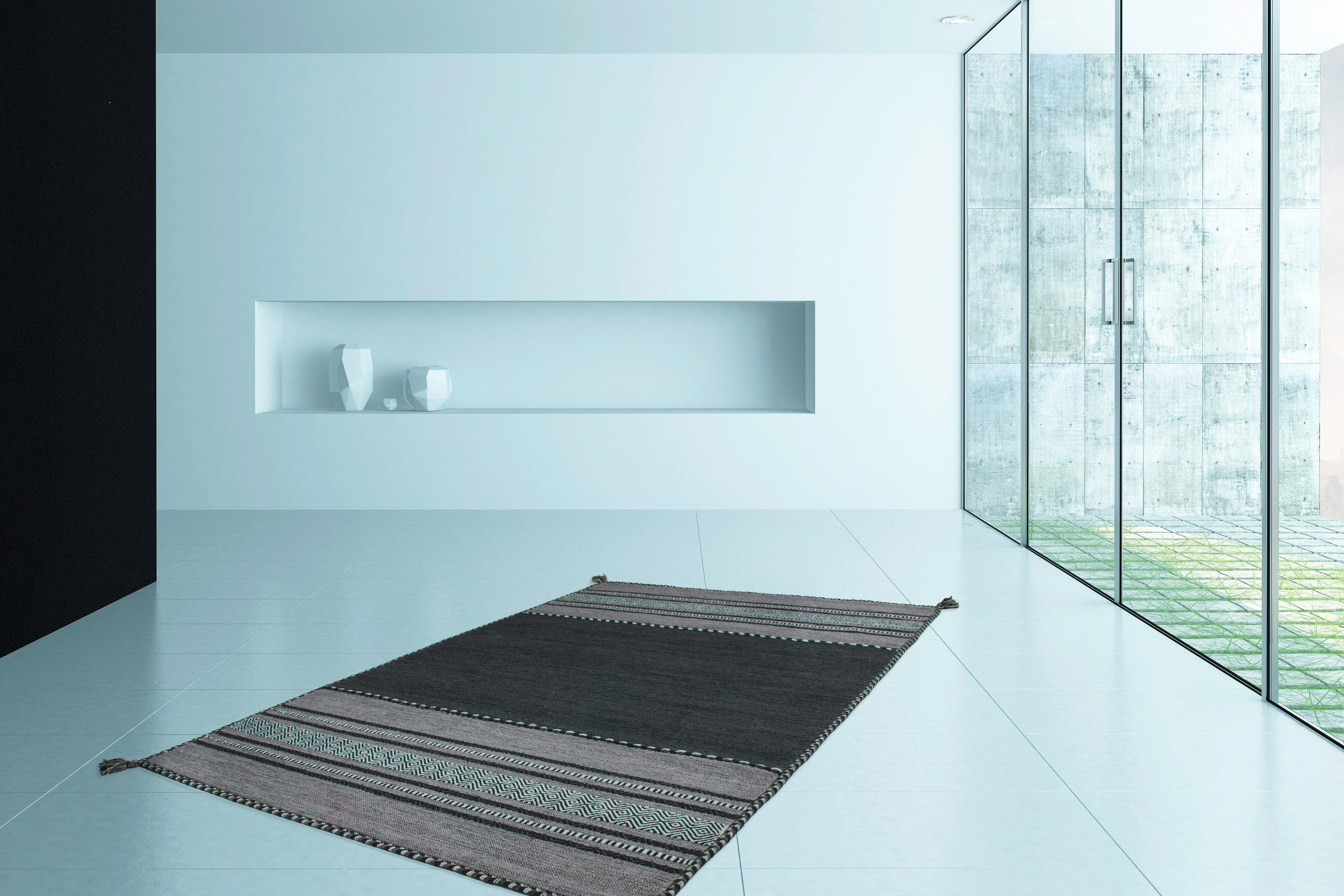 WEBTEPPICH 160/230 cm Alhambra Grau  - Grau, Basics, Textil (160/230cm) - Novel