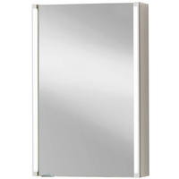 SPIEGELSCHRANK 42,5/67/16,5 cm  - Alufarben/Weiß, MODERN, Glas/Holzwerkstoff (42,5/67/16,5cm) - MID.YOU