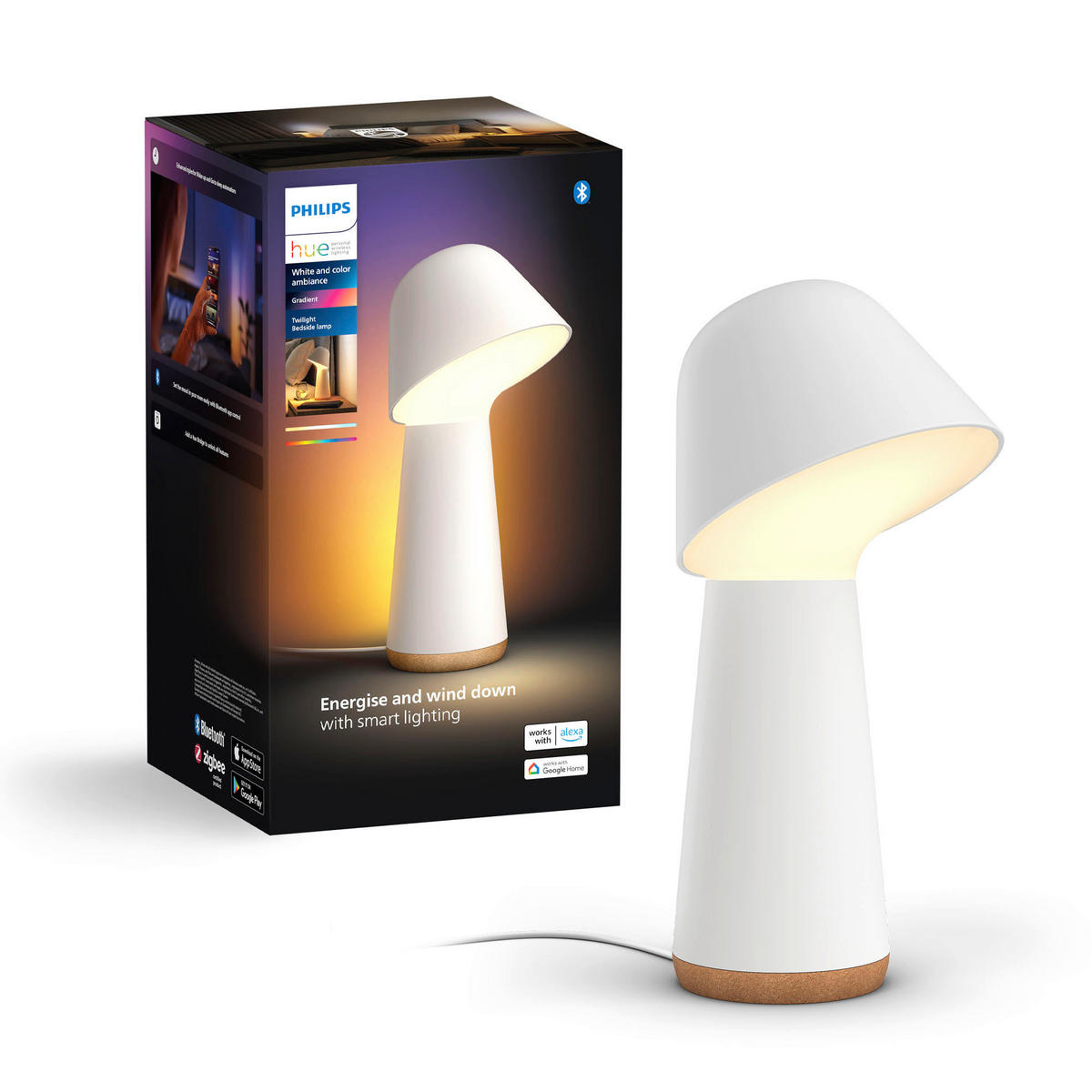 LED-TISCHLEUCHTE - Weiss, Basics, Kunststoff (15/35/14cm) - Philips HUE