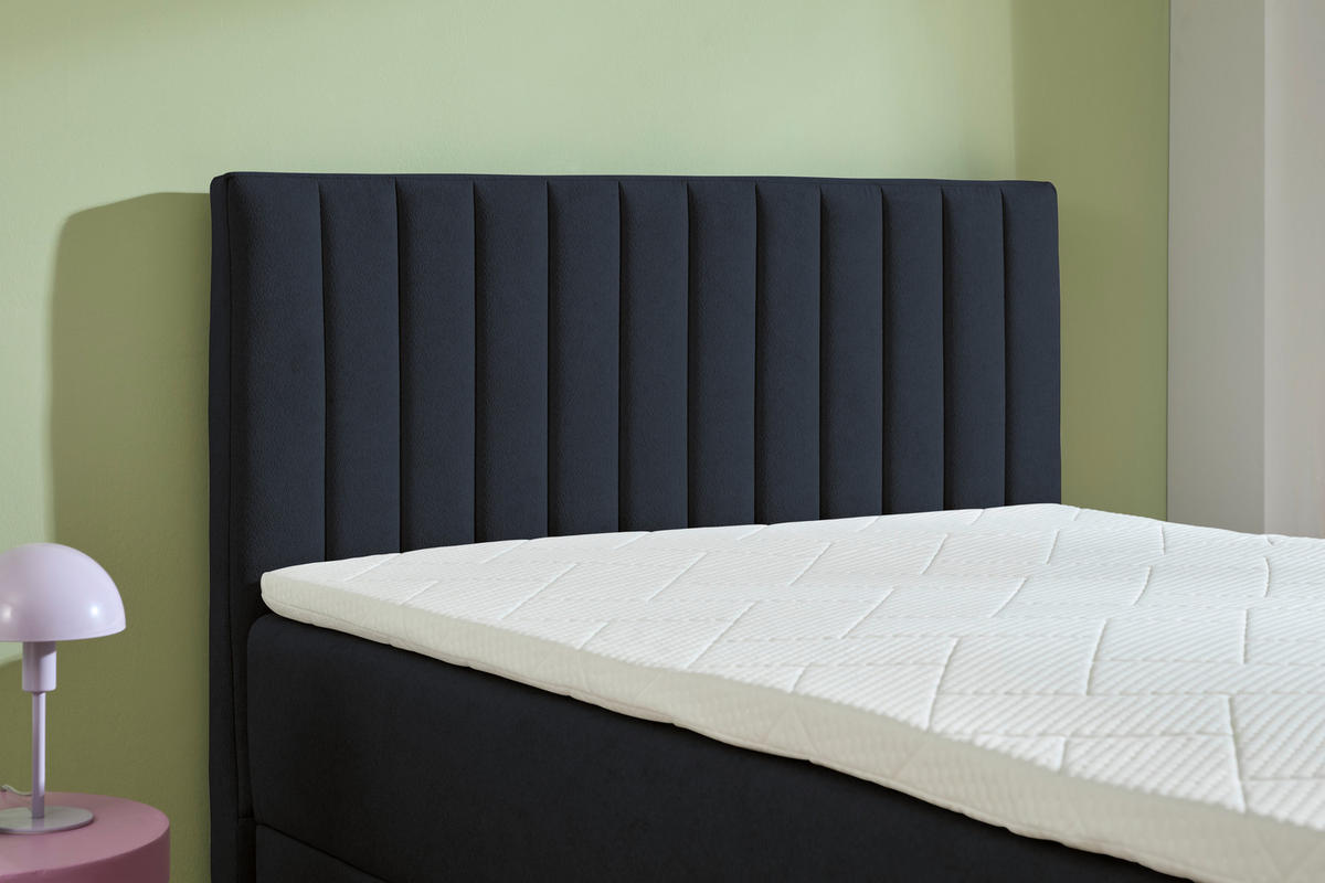 BOXBETT 90/200 cm  in Anthrazit  - Anthrazit/Schwarz, KONVENTIONELL, Kunststoff/Textil (90/200cm) - Boxxx