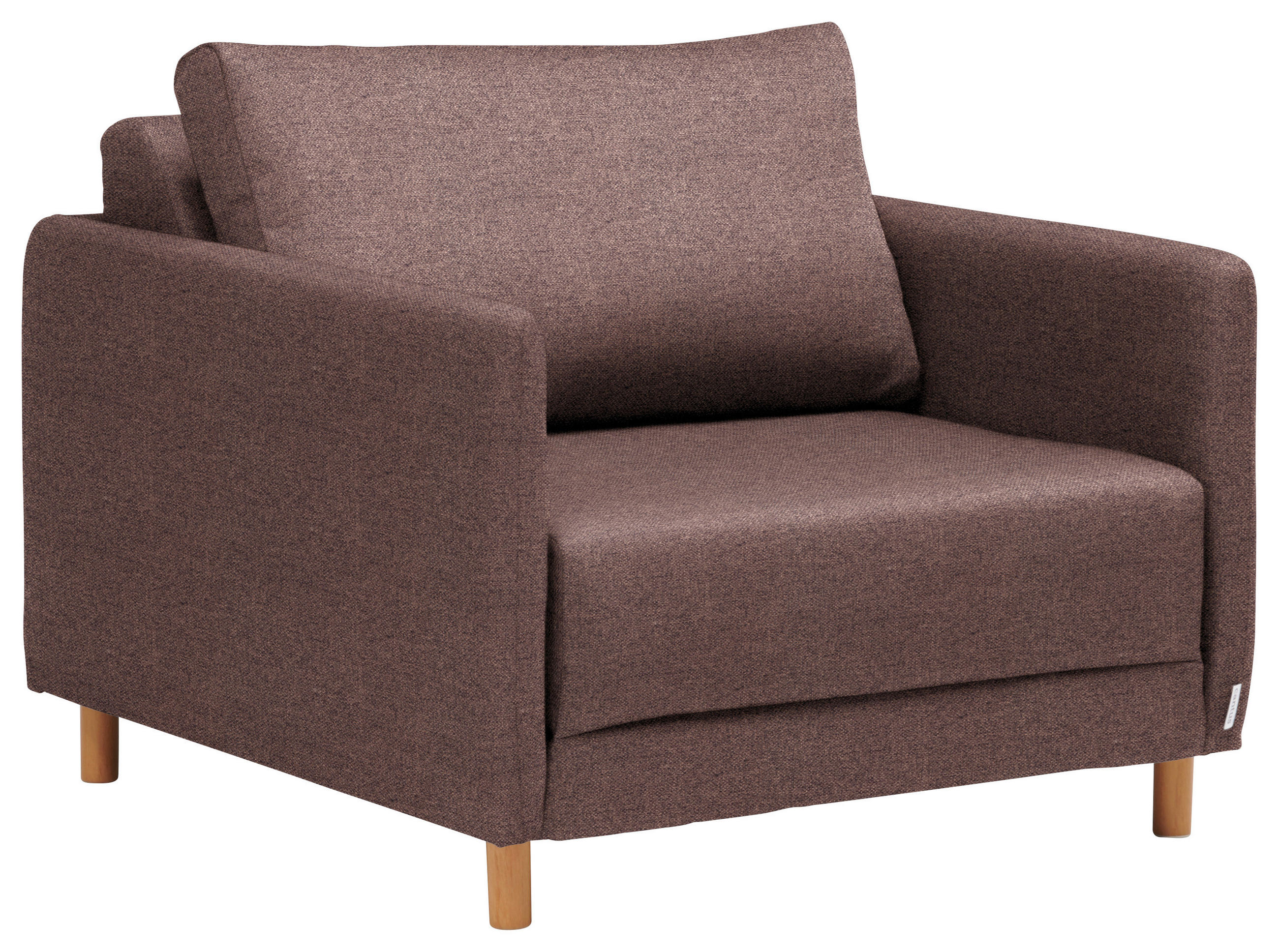 FEKVŐFOTEL textil barna  - natúr színű/barna, Konventionell, műanyag/textil (89/79/94cm) - Cantus