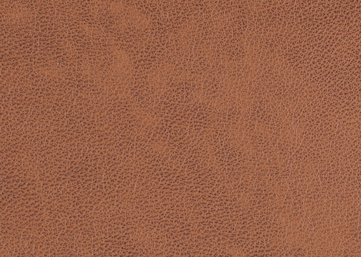 HOCKER in Leder Cognac  - Cognac/Beige, Natur, Leder/Holz (65/46/55cm) - Valnatura