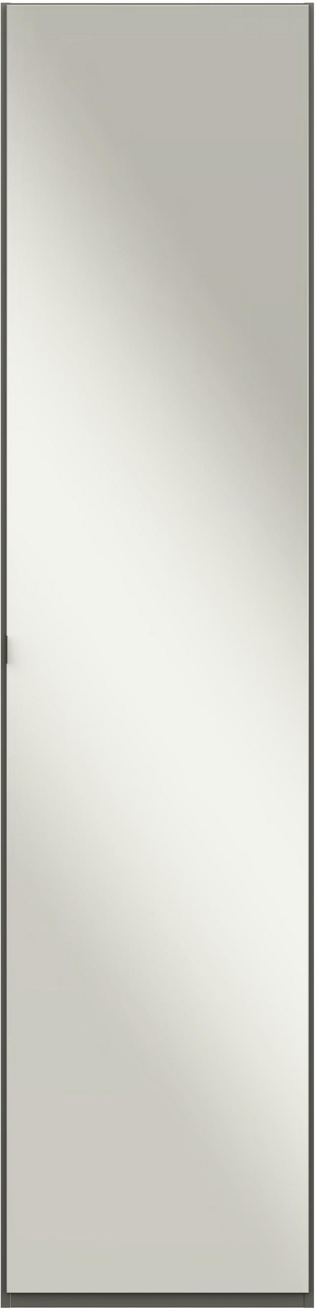 KLEIDERSCHRANK in Graphitfarben  - Edelstahlfarben/Graphitfarben, Design, Glas/Holzwerkstoff (51,3/213,6/59,3cm) - Cantus