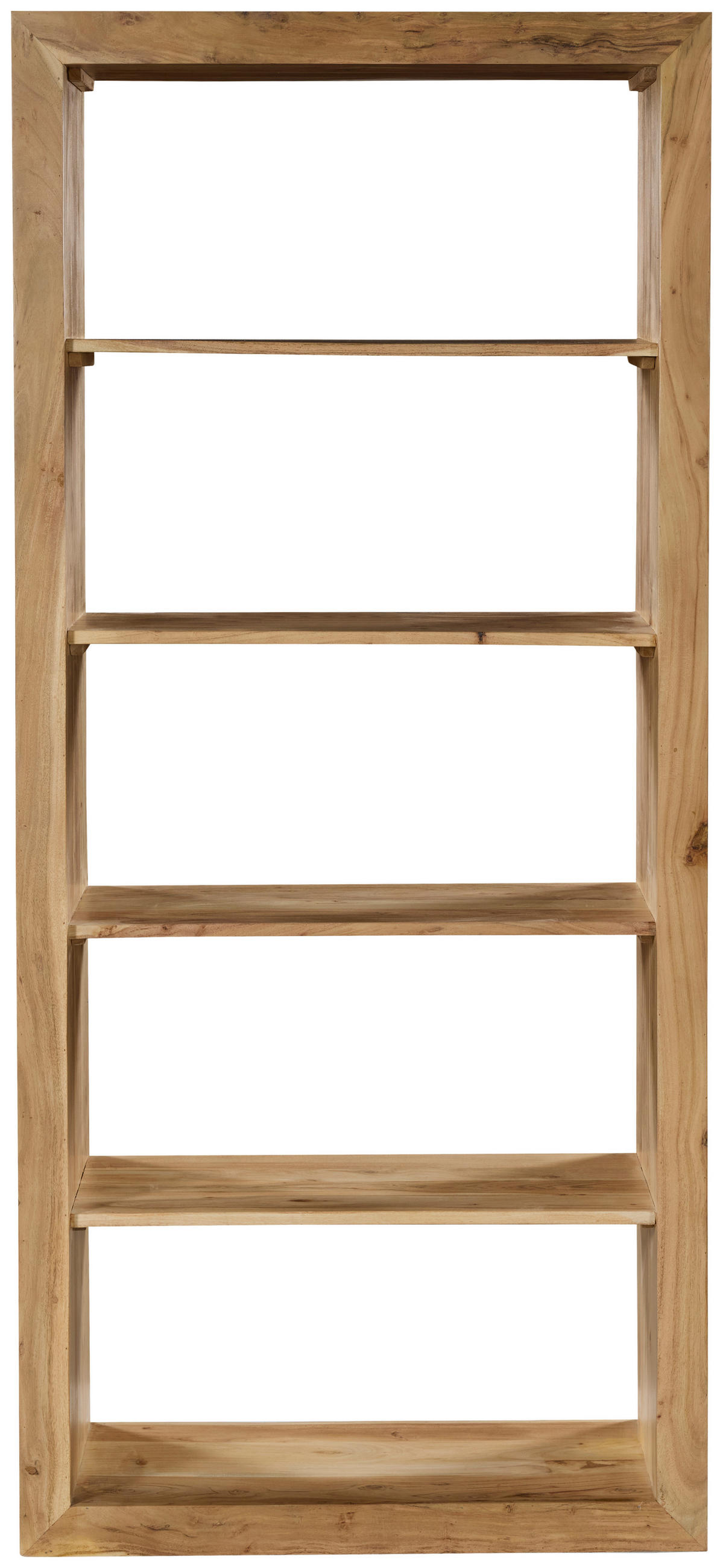 REGAL Akazie vollmassiv Akaziefarben  - Akaziefarben, Basics, Holz (80/178/40cm) - Livetastic