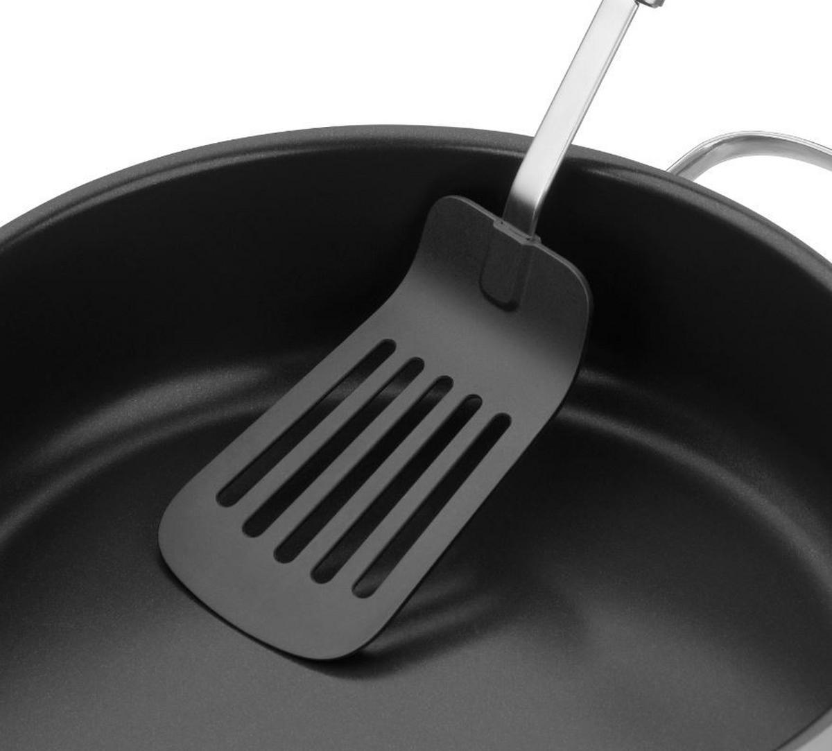 PFANNENWENDER  - Schwarz, Basics, Kunststoff/Metall (35cm) - Silit