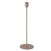 KERZENHALTER - Taupe, Trend, Metall (10/33cm) - Ambia Home