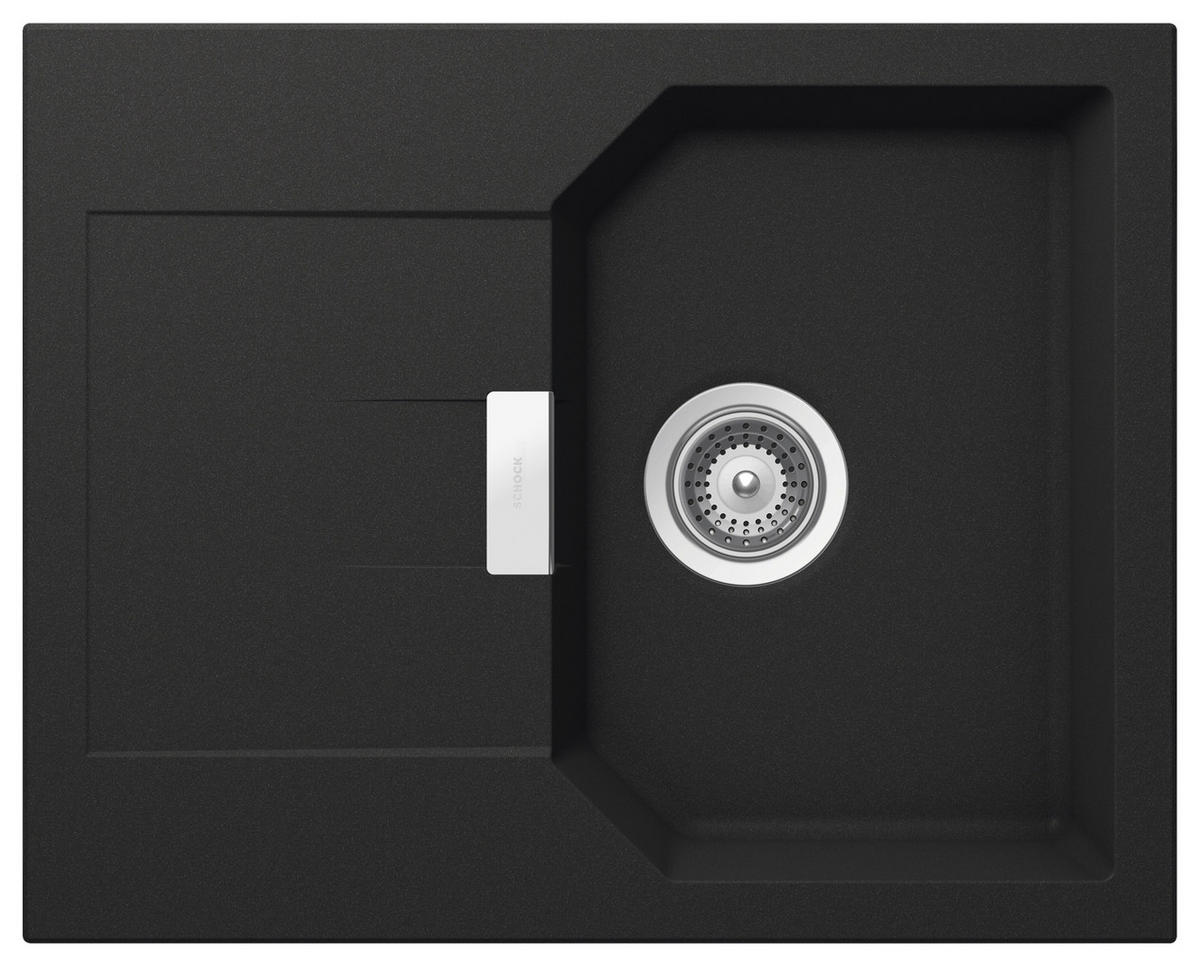 SPÜLE MAND100XSAGON  - Schwarz, Basics, Stein (64,0/30,5/51,0cm) - Schock