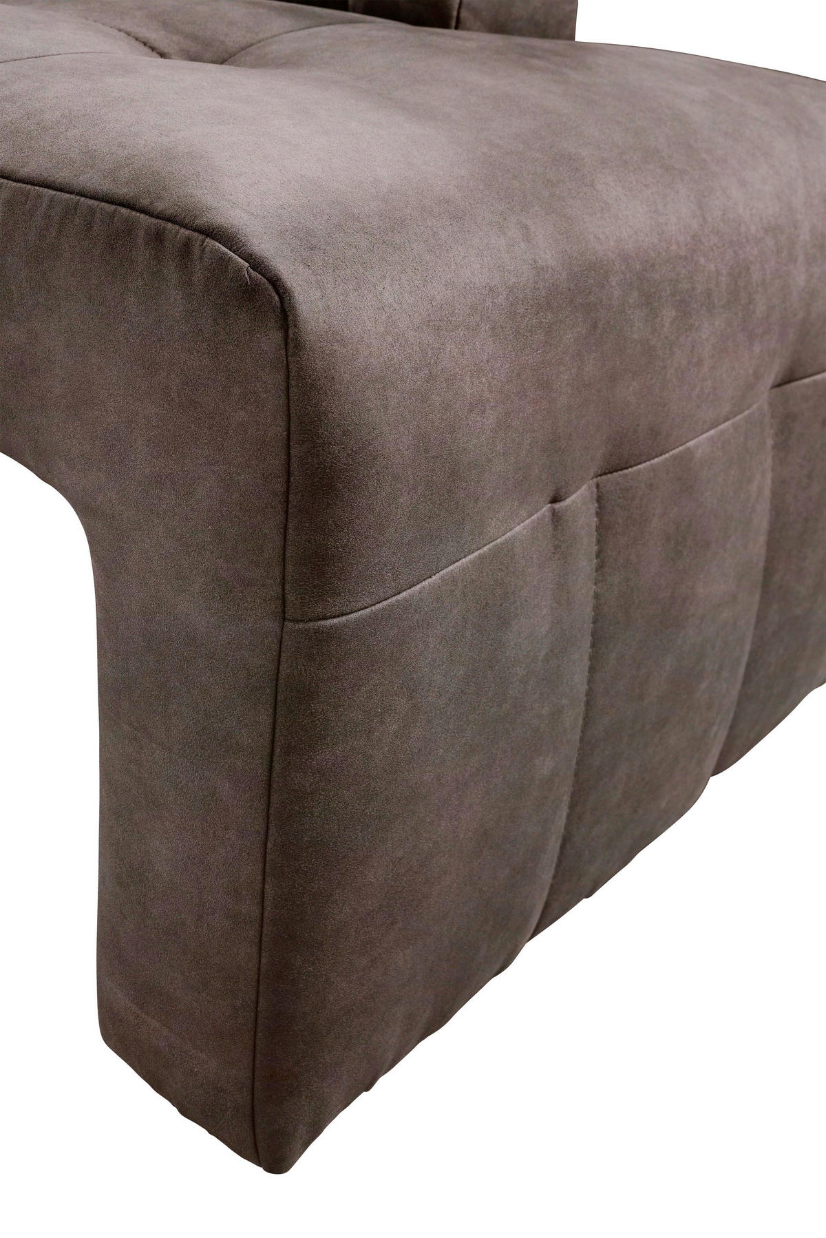 KLUPA KUTNA  smeđa  drvo, tekstil, drvni materijal      - smeđa/crna, Moderno, drvni materijal/drvo (245/157cm) - Livetastic