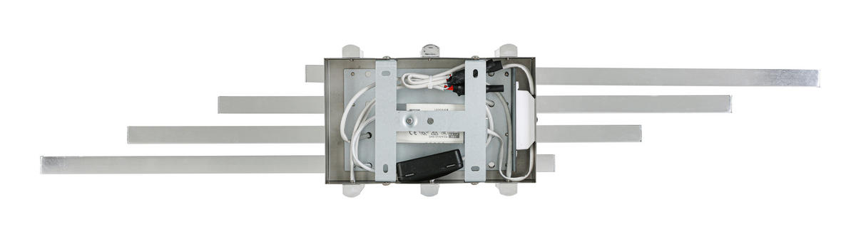 DECKENLEUCHTE    78/14/8 cm  - Chromfarben, Trend, Kunststoff/Metall (78/14/8cm) - Collett's Monde