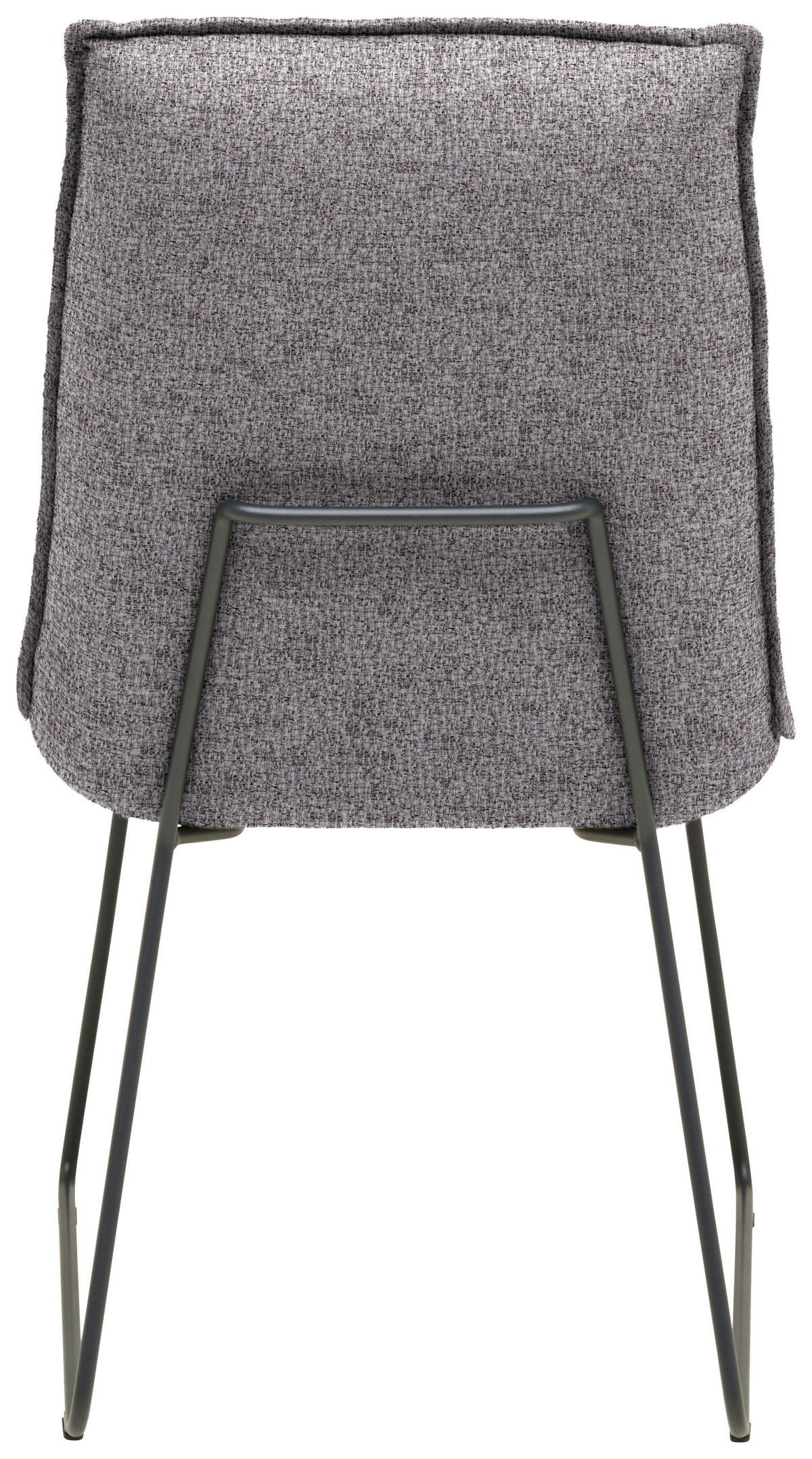 STUHL  Stoff-/Lederauswahl Webstoff  - Graubraun/Graphitfarben, Design, Textil/Metall (52/85/66cm) - Cassando