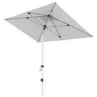 SONNENSCHIRM 210x140 cm Hellgrau  - Silberfarben/Hellgrau, Design, Textil/Metall (220/140cm) - Doppler