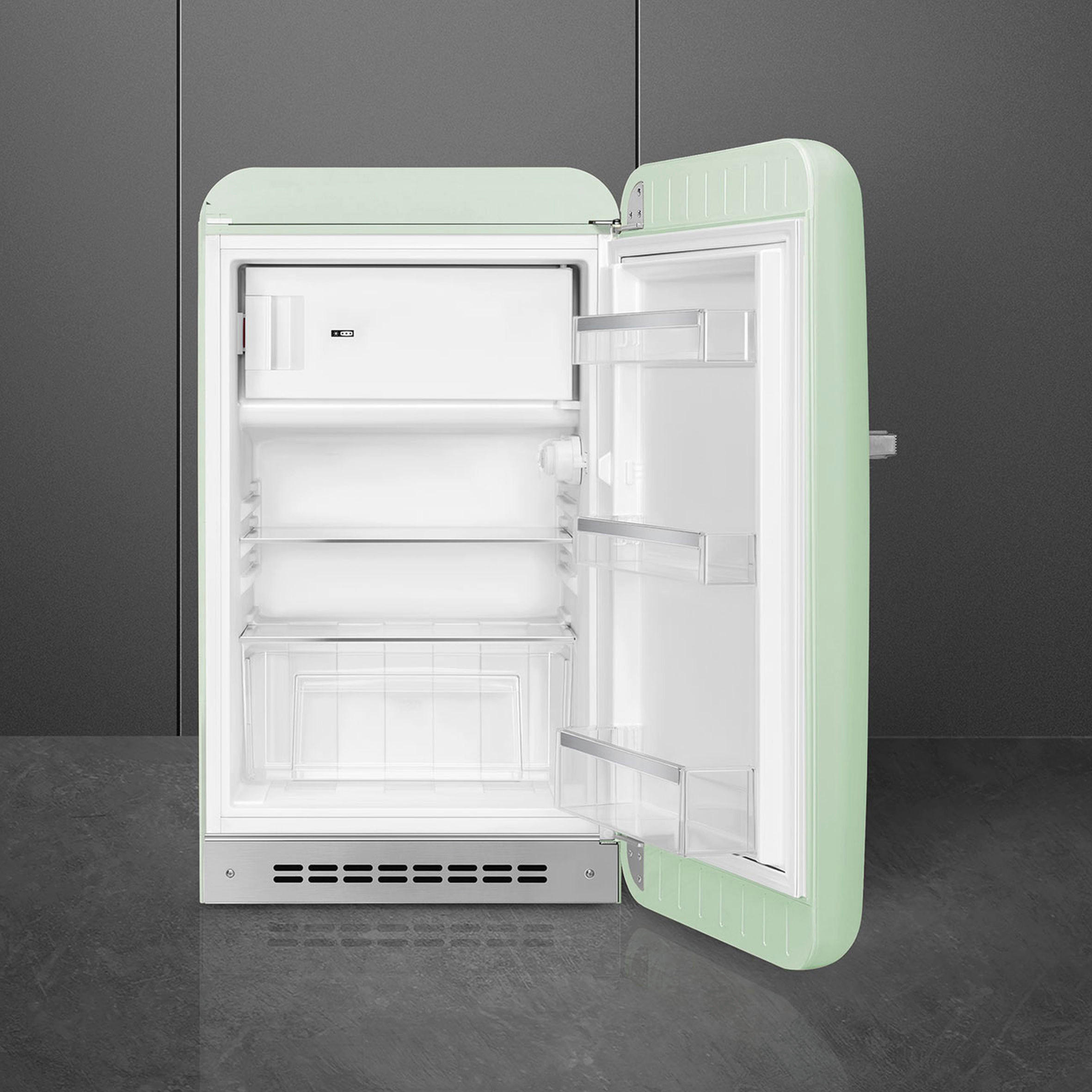 KÜHLSCHRANK 54,5/97-98/70,1 cm FAB10RPG6  - Pastellgrün, Basics, Glas/Metall (54,5/97-98/70,1cm) - SMEG