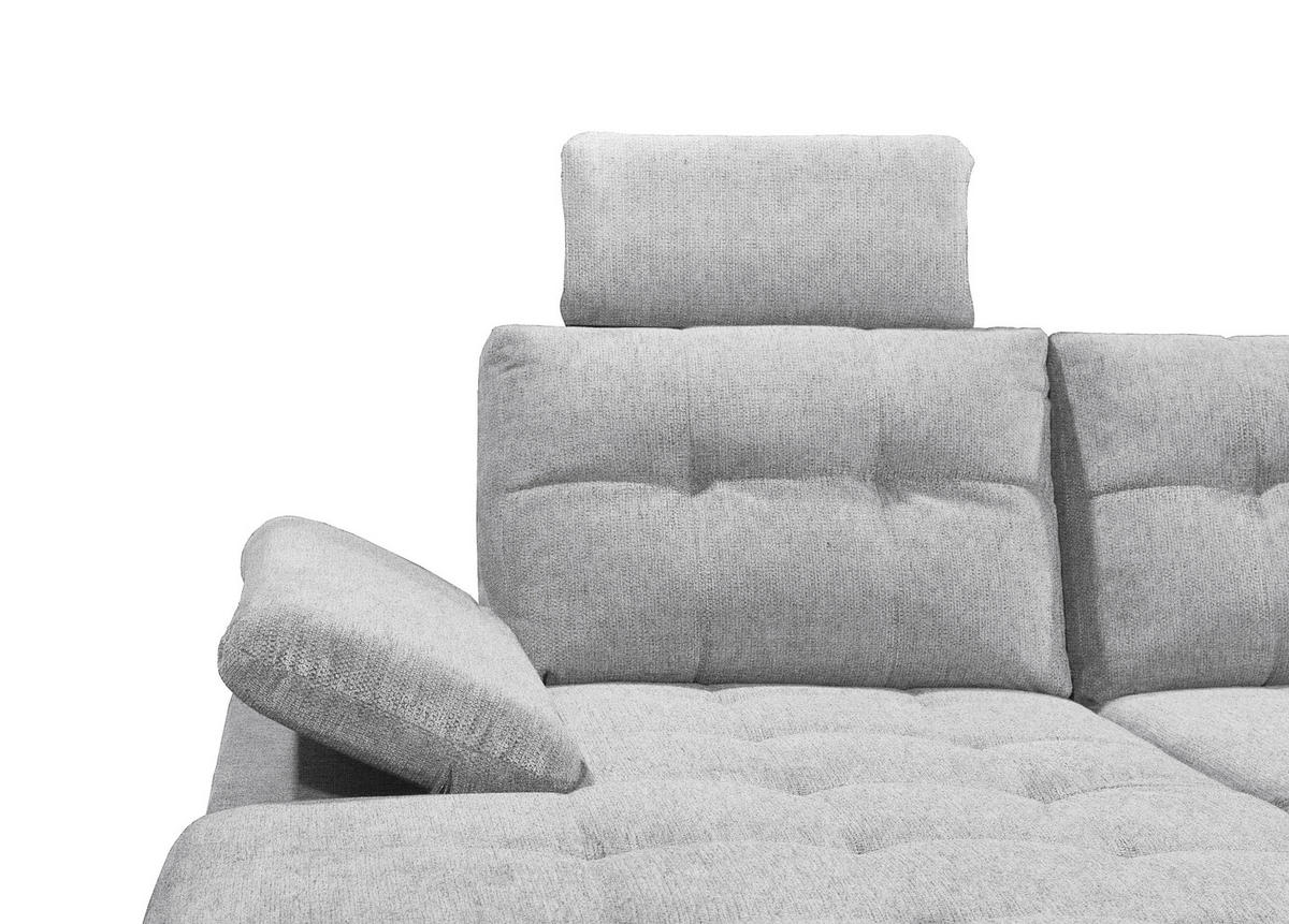 SJEDEĆA GARNITURA tekstil  svijetlo siva   - svijetlo siva/crna, Konvencionalno, tekstil/plastika (170/324/218cm) - MID.YOU